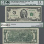 United States of America: Federal Reserve Note – New York 2 Dollars 1976 with signatures: Neff & Simon, P.461 (Fr. 1935-B) with block letters B/A and ...
