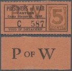 United States of America: California – Camp Stoneman 5 Cents POW camp money ND(1940's), CA-17-2-5b in UNC condition.
 [zzgl. 19 % MwSt.]