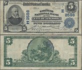 United States of America: The Garfield National Bank of the City of New York 5 Dollars National Currency series 1902 with upper signatures: Elliott & ...