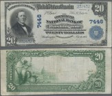 United States of America: The Commercial National Bank of Washington 20 Dollars 1904 with upper signatures: Lyons & Roberts, P.NL (Fr.650), margin spl...