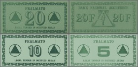 Vietnam: Set with 3 pcs. training money 5, 10 and 20 F, Bank Nacional Aggressor and text ”Legal Tender in occupied Areas” in UNC condition. (3 pcs.)
...