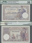Yugoslavia: Kingdom of Serbs, Croats and Slovenes 100 Dinara 1920, P.22, excellent condition with a few minor stains, PMG graded 50 About Uncirculated...