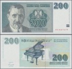 Yugoslavia: 200 Novi Dinar 1999 not issued, P.152A in UNC condition.
 [differenzbesteuert]