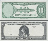 Testbanknoten: American Banknote Company 10 Dollars 1929 SPECIMEN intaglio printed Test Note in UNC condition. Rare!
 [zzgl. 19 % MwSt.]