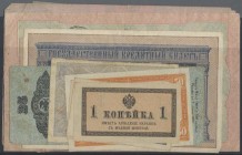 Russia: Set with 15 banknotes different nominal value and issues around 1900 in F to VF+ conditions. (15 pcs.)
 [differenzbesteuert]
Gebotslos, Zusc...