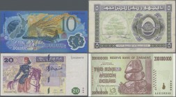 Alle Welt: Huge album with 453 banknotes from all over the world, comprising for example North Korea 1 and 10 Won 1959 P.13, 15 (UNC), Lebanon 5 Piast...