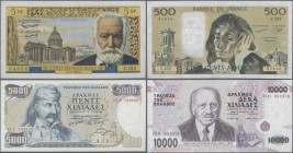 Europa: Huge collectors album with 400 banknotes Europe, comprising for example Albania 20 Franka Ari ND(1926) P.3 (F/F+), Albania 20 Franga ND(1945) ...