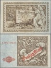 Deutschland - Deutsches Reich bis 1945: Reichskassenschein 50 Mark vom 10. Januar 1882, Ro.8, sehr schöne farbfrische Note mit einigen Knicken, gerein...