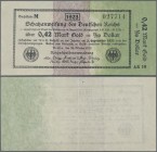 Deutschland - Deutsches Reich bis 1945: Schatzanweisung des Deutschen Reichs 0,42 Mark Gold = 1/10 Dollar 1923, Ro.142a mit Fz. ”AK”,senkrechter Mitte...