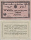 Deutschland - Deutsches Reich bis 1945: Ganze Schatzanweisung des Deutschen Reichs 8,40 Mark Gold = 2 Dollar 1923, KN 6-stellig, Ro.146a, einige klein...