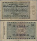 Deutschland - Deutsches Reich bis 1945: 100 Rentenmark 1923, Ro.159, starker gebraucht mit kleinen Einrissen an den Rändern und kleinem Loch in der Mi...