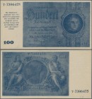 Deutschland - Deutsches Reich bis 1945: 100 Reichsmark der Notausgaben 1945 der Reichsbankstellen Graz, Linz und Salzburg, ”Schörner-Schein”, Ro.182c,...