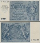 Deutschland - Deutsches Reich bis 1945: 100 Reichsmark der Notausgaben 1945 der Reichsbankstellen Graz, Linz und Salzburg, ”Schörner-Schein”, Ro.182c,...