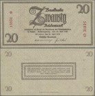 Deutschland - Deutsches Reich bis 1945: Sächsische Staatsbank 20 Reichsmark 1945 mit KN 15934*, Serie ”O”, Ro.184a (P.NL), leichter Mittelbug, kleines...