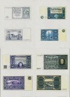 Deutschland - Länderscheine: Lot mit 7 Farbkopien in Originalgröße auf Normalpapier der Entwürfe der Reichsbank von 1936-1941, meist die, die im neuen...