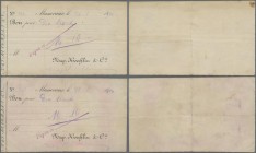 Deutschland - Notgeld - Elsass-Lothringen: Masmünster, Nap. Koechlin & Cie., 10 Mark, 27.8.1914, 28.8.1914 (Datum nicht bei Dießner), handschriftlich ...