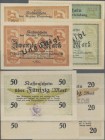 Deutschland - Notgeld - Ehemalige Ostgebiete: Ortelsburg, Ostpreußen, Kreis, 20, 50 Mark, mit ”Der Kassenbeamte”, mit Farbstempel und Handunterschrift...