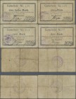 Deutschland - Notgeld - Ehemalige Ostgebiete: Vandsburg, Westpreußen, Magistrat, ½, 1, 2, 3 Mark, 1.9.1914, alle mit Stempel ”MAGISTRAT”, Erh. III - I...