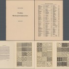 Literatur: Kurt Lehrke – Deutsche Wertpapierwasserzeichen, Berlin 1954, 13 Seiten ca. DIN A4 groß mit Abbildungen der verschiedenen Wasserzeichen der ...