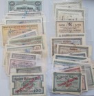 Deutschland - Länderscheine: Lot 52 Banknoten, dabei 23 Länderbanknoten (BAY3 bis BAY21) sowie 29 Gutscheine der Bayerischen Staatsbank bzw. Stadtgeme...
