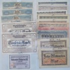 Deutschland - Länderscheine: Lot 16 Banknoten, davon 15 Länderbanknoten (WTB10 bis WTB21) sowie ein Kassenschein des Württembergische Staates über 100...
