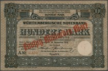 Deutschland - Länderscheine: Württemberg, Württembergische Notenbank, Sammlung von 57 unterschiedlichen Scheinen. Enthalten sind 10, 20, 50 (10), 100 ...