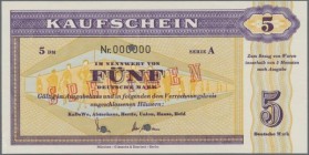 Deutschland - Sonstige: Kleines Lot mit 4 Banknoten und 2 Schecks, dabei Sachsen 5000 Mark 1923 Ro.SAX14 (UNC), 3 x 50 Milliarden Mark Ro.116h,117b (V...
