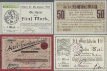 Deutschland - Notgeld: 1915-1923, Sammlung diverse Notgeldscheine in acht Bänden, nach Bundesländern geordnet, neben den normalen Serienscheinen auch ...