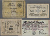 Deutschland - Notgeld: Kleingeld- und einige Serienscheine, zwei Leitz-Ordner mit alphabetisch angelegter Sammlung von über 950 deutschen Scheinen mit...
