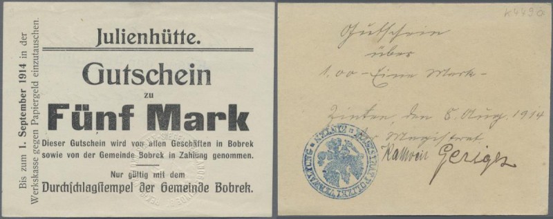 Deutschland - Notgeld: Kriegsbeginn 1914, kleines Album mit 48 Notgeldscheinen u...
