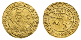 boemia 
Karl I von Luxemburg (1346-1378) - Fiorino (Goldgunden) - Zecca: Kuttenberg - Diritto: busto del Re di fronte - Rovescio: leone rampante a si...