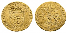 francia 
Francesco I (1515-1547) - Scudo d’oro “au soleil” - Zecca: Montpellier - Diritto: stemma di Francia coronato e sormontato da un piccolo sole...