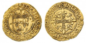 francia 
Francesco I (1515-1547) - Scudo d’oro “au soleil” - Zecca: Dijon - Diritto: stemma di Francia coronato e sormontato da un piccolo sole - Rov...