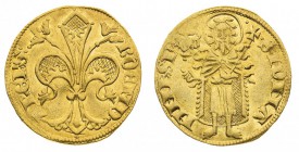 germania 
Trier - Bohemund III (1354-1362) - Fiorino (Goldgulden) - Diritto: giglio fiorentino - Rovescio: San Giovanni Battista stante di fronte; in...