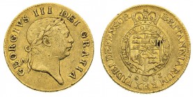gran bretagna 
Geirge III (1760-1820) - “Military” Guinea 1813 - Zecca: Londra - Diritto: effigie laureata del Re a destra - Rovescio: stemma coronat...