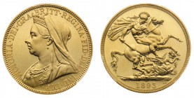 gran bretagna 
Victoria (1837-1901) - Proof 2 Pounds 1893 PCGS PR63 Deep Cameo - Zecca: Londra - Diritto: busto velato della Regina a sinistra - Rove...
