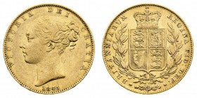 Vittoria (1837-1901) Victoria (1837-1901) Shield (1838-1887) 
Sovereign 1845 - Zecca: Londra - Non comune (Seaby n. 3852) (Friedb. n. 387e)
