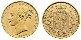 Vittoria (1837-1901) Victoria (1837-1901) Shield (1838-1887) 
Sovereign 1862 - Zecca: Londra - Di alta qualità (Seaby n. 3852D) (Friedb. n. 387e)