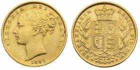Vittoria (1837-1901) Victoria (1837-1901) Shield (1838-1887) 
Sovereign 1887 - Zecca: Sydney - Non comune - Lievi colpetti sui bordi, ma in generale ...