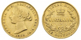 Vittoria (1837-1901) Victoria (1837-1901) Shield (1838-1887) 
Sovereign 1864 - Zecca: Sydney - Non comune (Friedb. n. 10)