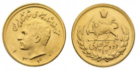 Iran
Mohammed Reza Pahlavi (1941-1979) - 2 1/2 Pahlavi 1340 SH (1961) - Lieve colpetto sul bordo, ma di buona qualità - In lotto anche un Pahlavi 133...