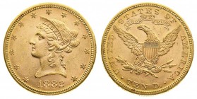stati uniti d’america 
10 Dollari “Coronet Head” 1882 - Zecca: Filadelfia