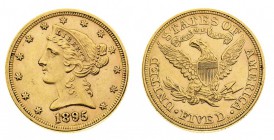 stati uniti d’america 
5 Dollari “Coronet Head” 1895 - Zecca: Filadelfia