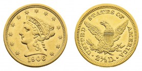stati uniti d’america 
2,5 Dollari “Coronet Head” 1906 - Zecca: Filadelfia