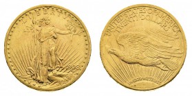 stati uniti d’america 
20 Dollari “Saint Gaudens” 1908 - Zecca: Filadelfia - Colpetto al bordo