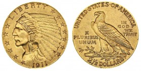 stati uniti d’america 
2,5 Dollari “Indian Head” 1911 - Zecca: Filadelfia