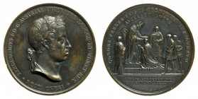 medaglie medaglie italiane 
Regno Lombardo-Veneto - Ferdinando I d’Asburgo (1835-1848) - Medaglia 1838 per l’incoronazione in Milano - Opus Luigi Man...