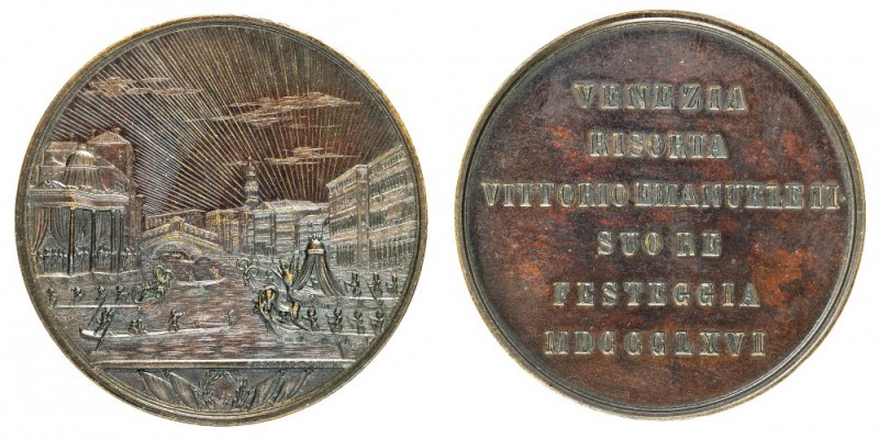 medaglie medaglie italiane 
Regno d’Italia - Vittorio Emanuele II (1861-1878) -...