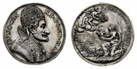 medaglie pontificie 
Innocenzo XI (1676-1689) - Medaglia straordinaria 1679 per la pace di Nimega - Opus Hamerani - Diametro mm. 46 e peso gr. 50,19 ...