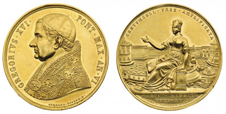 medaglie pontificie 
Gregorio XVI (1831-1846) - Medaglia annuale Anno VI - Opus...